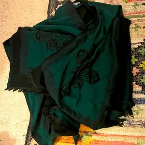 Gorgeous Jade Oversized World Market Shawl